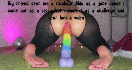 sexy anal solo sissy caption