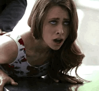 Her First Anal Face Expression Sex Gif - Her reaction when you first slide it in gif