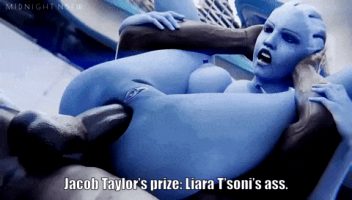 Jacob Taylor claims his prize: Dr. Liara T’Soni.