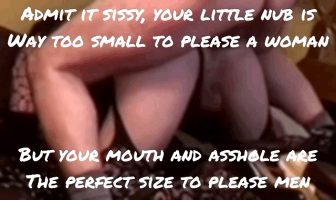 Sissybritneylane small nub dick can’t please woman but men sissy femboy trap gurl crossdresser anal limp clitty clit tiny